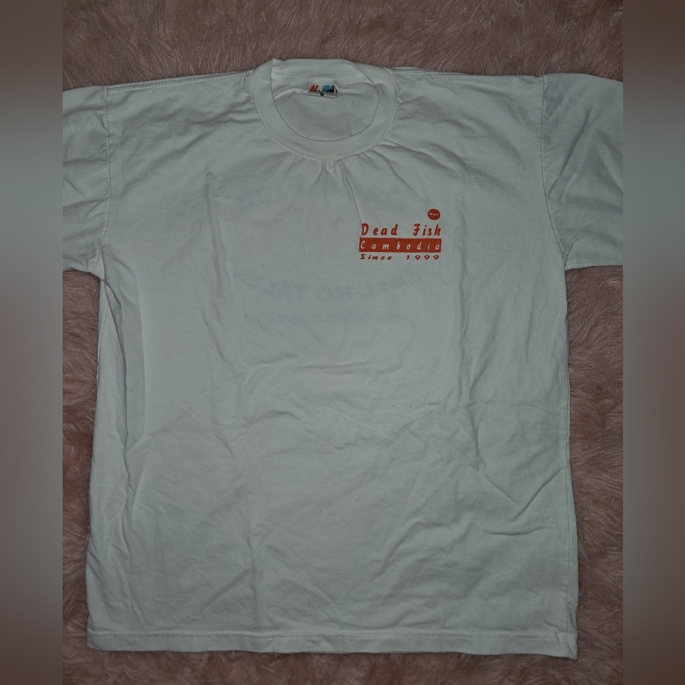 Dead Fish Tell No Tales White T-Shirt